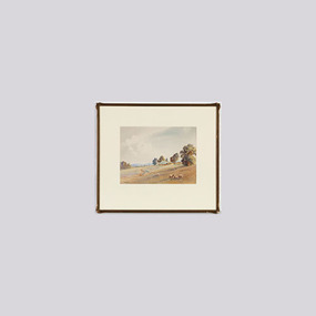 Painting, V. R. Watt, Untitled (Pastoral landscape with sheep), unknown