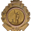Obverse view, clearly showing wreath design and cricketer