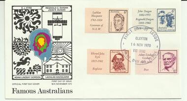 Functional object - Envelop, stamped, First Day Cover, 16 November 1970