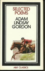 Book, Selected Poems of Adam Lindsay Gordon. Angus and Robertson 1980
