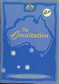 Book, The Australian Constitution  1986