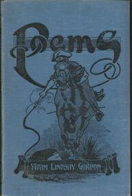 Book, Poems- Adam Lindsay Gordon- E.W. Cole Book Arcade- 1919