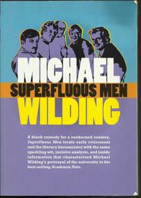 Book, Superfluous Men- Michael Wilding-Australian Scholarly Publishing 2009