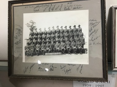 Framed Photograph, C Section Petrol Co. 8th Div AASC