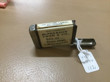 Wax Match Holder and Striker