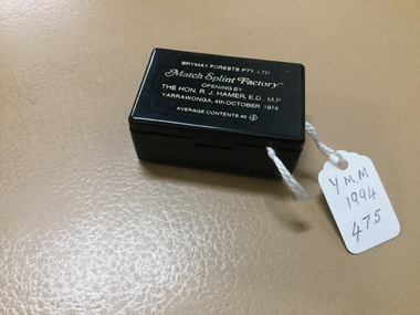 Matchbox Holder, Brymay Forests Pty Ltd