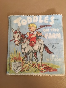 Child's cloth book, Toddles Press, Toddles on the farm