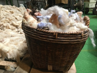 Basket of wool