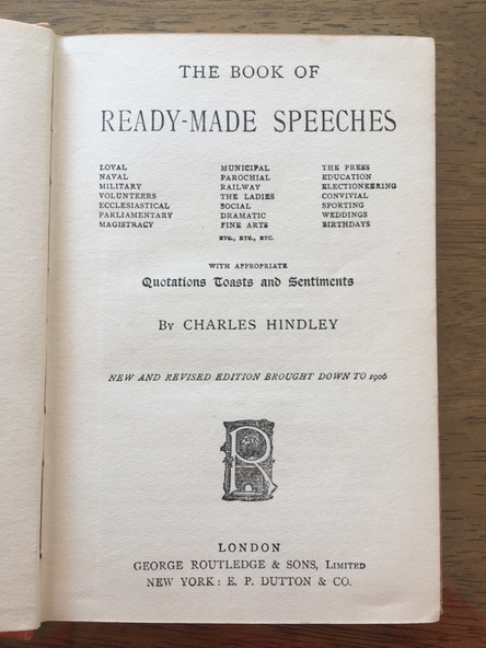 Book - Books, Ready made speeches Revised Edition, Unknown