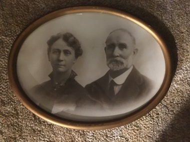 Framed Photograph, Mary Langdon (nee Edwards) and Samuel Parker (Wilby), 1930