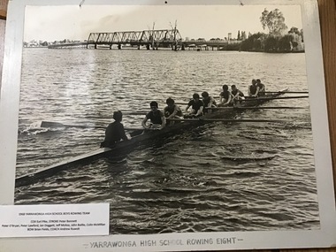 Photograph, Yarrawonga High School Rowing Eight, 1968