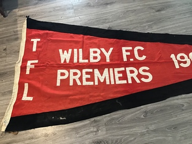 Article - Tungamah Football League Premiership Flag, Wilby Football Club Premiers 1967, 1967