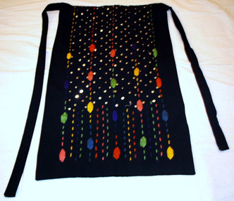 Lady's dancing costume Apron, Ποδιά στολής βλαχοπούλας, circa 1980's