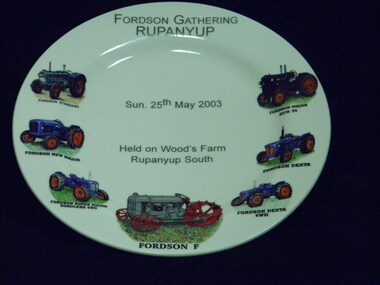 Fordson Plate, Rocklyn Ceramics (03) 53457414, 25/05/2003