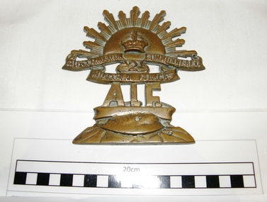 2nd AIF brass plaque, unknown