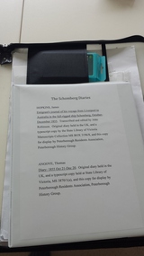 Memorabilia - 160th Anniversary Schomberg Satchel, Peterborough History Group, 2015
