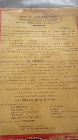 Photograph of hand made concert poster
