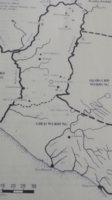 An example of a document in the folder; in this case a copy of a district map