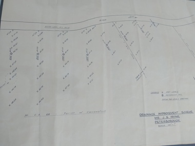 Plan, Drainage Improvement Scheme.  Mr J.S. Irvine. Peterborough