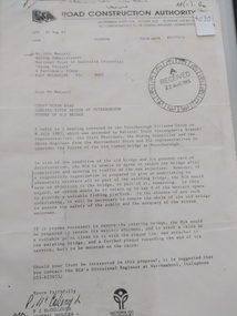 Document - Three letters pertaining to the retention of the Old Bridge