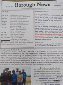 Article, Borough News 1st Edition