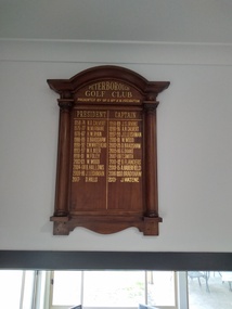 Memorabilia - President and Captain Honour Board