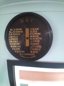 Memorabilia - Hole in One Boards
