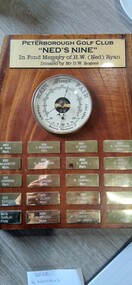 Plaque - Ned's Nine Honour Board