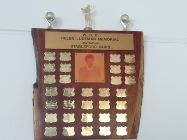 Plaque - Helen Ludeman Memorial Stableford Pairs