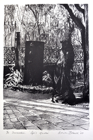 Print (lithograph) Alice Blanch Chehovski, Alice B. (Blanch) Chehovski, Dunmoochin, Pugh's Garden, Printed 2004
