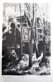 Print (Lithograph): Alice Blanch Chehovski, Alice B. (Blanch) Chehovski, Dunmoochin, My Cottage, Printed 2004