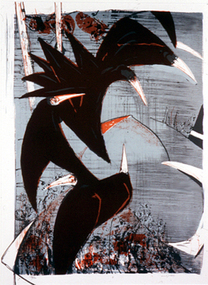 Print (Lithograph) Clifton Pugh, Clifton Pugh, Untitled (Black Birds) from the Bodford Terrace Suite 1978, 1978