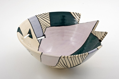 Ceramics (bowl): Mary-Lou Pittard, Mary-Lou Pittard, Decorative Bowl, 1983