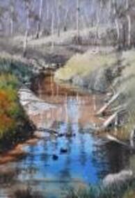 Painting: Walter MAGILTON, Walter Magilton, Sunlight and Shadows, Warrandyte, 2011