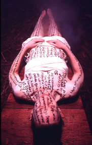 Photograph (performance): Jill Orr (b.1952 Melb, AUS), Jill Orr, Ash 2002, 2002