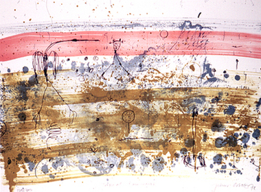 Print (Lithograph): John Olsen (b.1928 NSW), John Olsen, Tropical Rain Shower from The Bodford Terrace Suite, 1978
