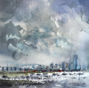 Painting: Reg COX, Exhibition Building