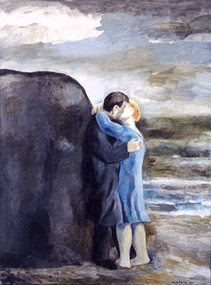 Painting: David PEARSON, The Embrace