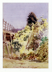 Painting: Walter WITHERS (b.1854 Warwickshire, UK — d.1914 Eltham, Aus), Trestle Bridge, Eltham, c.1903-10