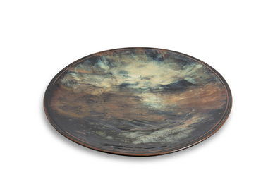 Ceramic (plate): Greg DALY, Images on a Platter, c.1985
