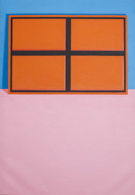 Painting: Jan MURRAY, Window onto the World (Orange), 1999