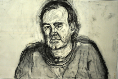 Drawing (charcoal) Peter WEGNER (b.1954 NZ - a.1958 AUS), Peter Wegner, Portrait Of Danny Moynihan, 1999