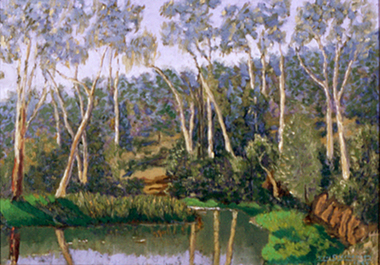 Painting: Eric Stephensen (b.1916), Silent Lagoon, 1966, 1966