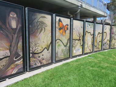 Public Art: Paul Kalemba and Aviva Reed, The Symbiogenesis Project: Laughing Waters, Location: Eltham Town Square, Luck Street, Eltham, 2011