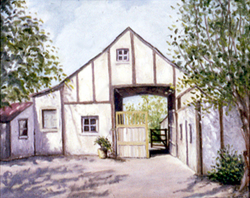 Painting: Marjorie SHATTOCK, Montsalvat, Eltham