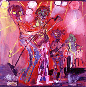 Painting: Simon DATTNER, Ode to Rueben Tice