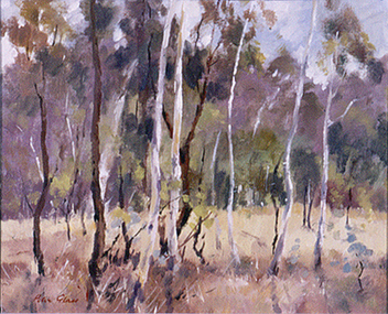 Painting: Peter GLASS (b.1917 - d.1997 AUS), Butterfly Country Eltham