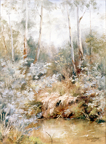 Painting: Anne KUEFFER, Winter Eltham