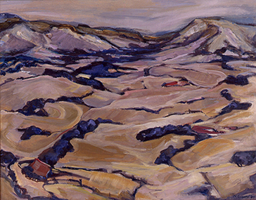 Painting: Marian SUSSEX (b. 1916 Vic - d. 2007 Melb. AUS), Timeless Land
