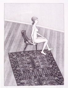 Print (Lithograph): John BRACK (b.1920 - d.1999 Melb, AUS), Nude in Profile '78 - The Bodford Terrace Suite